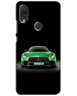 Чохол для Xiaomi Redmi 7 з картинкою «Mercedes — неоновий лого»