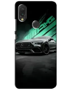 Чохол для Xiaomi Redmi 7 з картинкою «Темний Mercedes AMG»