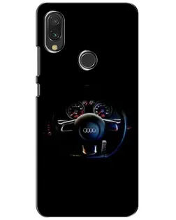 Чохол для Xiaomi Redmi 7 з картинкою «Салон Audi — кермо»