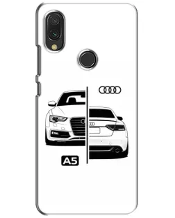 Чохол для Xiaomi Redmi 7 з картинкою «Audi — контрастний дизайн»