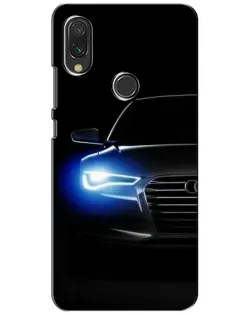 Чохол для Xiaomi Redmi 7 з картинкою «Неоновий погляд Audi»