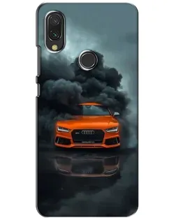 Чохол для Xiaomi Redmi 7 з картинкою «Audi у хмарах диму»