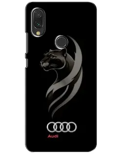 Чохол для Xiaomi Redmi 7 з картинкою «Графіка — пантера та Audi»