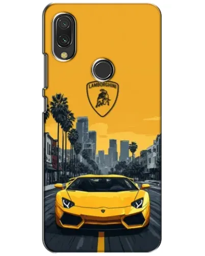 Чехол для Xiaomi Redmi 7 с картинкой «Желтый Lamborghini город» Чехол для Xiaomi Redmi 7 с картинкой «Желтый Lamborghini город»