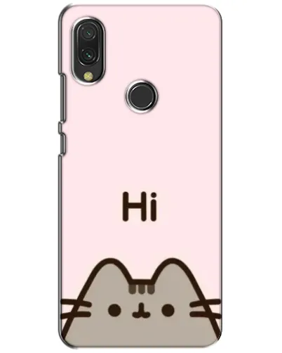 Чехол для Xiaomi Redmi 7 с картинкой «Пушин говорит Hi»