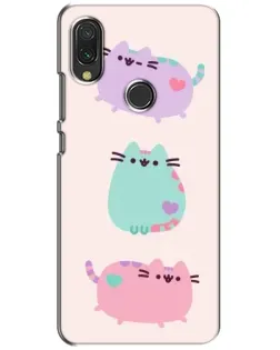 Чехол для Xiaomi Redmi 7 с картинкой «Pusheen трио» Чехол для Xiaomi Redmi 7 с картинкой «Pusheen трио»