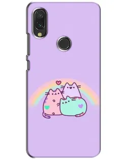 Чехол для Xiaomi Redmi 7 с картинкой «Радужные Пушины»