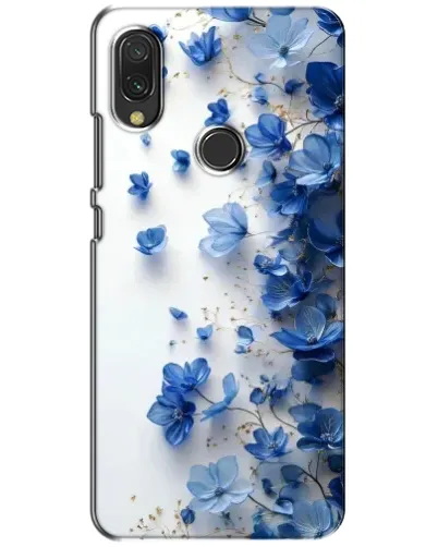 Чохол для Xiaomi Redmi 7 з картинкою «Блакитний квітковий каскад»
