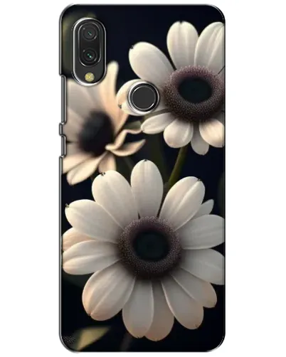Чохол для Xiaomi Redmi 7 з картинкою «Білі маргаритки макро»