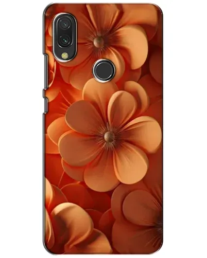 Чохол для Xiaomi Redmi 7 з картинкою «Помаранчева макро квітка»