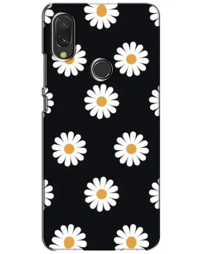 Чохол для Xiaomi Redmi 7 з картинкою «Ромашки на чорному»
