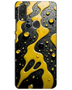 Чехол для Xiaomi Redmi 7 с картинкой «Жидкое желтое золото»