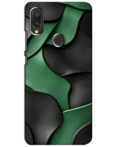 Чехол для Xiaomi Redmi 7 с картинкой «Зеленые кожаные волны»