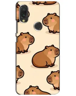 Чохол для Xiaomi Redmi 7 з картинкою «Паттерн милих капібар» Чохол для Xiaomi Redmi 7 з картинкою «Паттерн милих капібар»