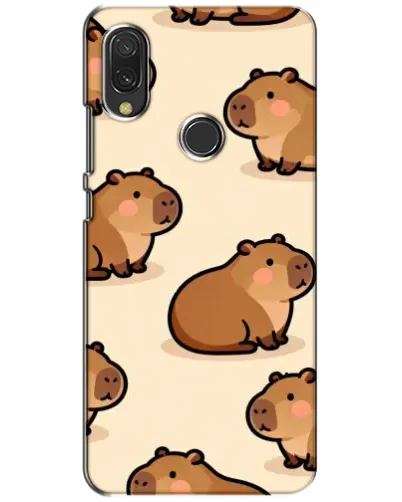 Чехол для Xiaomi Redmi 7 с картинкой «Паттерн милых капибар» Чехол для Xiaomi Redmi 7 с картинкой «Паттерн милых капибар»