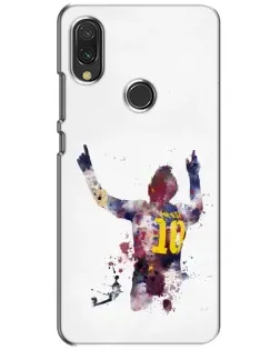 Чехол для Xiaomi Redmi 7 с картинкой «Акварельный Месси Барселона»