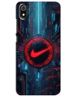 Чехол для Xiaomi Redmi 7A с картинкой «Техногенный стиль Nike»