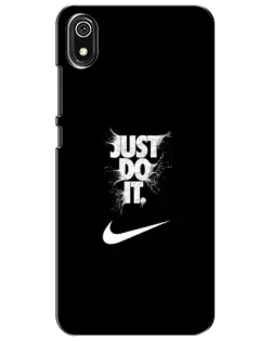 Чехол для Xiaomi Redmi 7A с картинкой «Текстовый принт Nike»