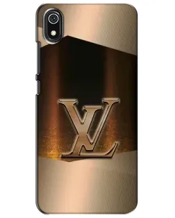 Чехол для Xiaomi Redmi 7A с картинкой «LV — золотое сияние»
