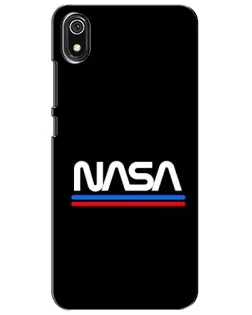 Чохол для Xiaomi Redmi 7A з картинкою «NASA — класика Red Blue» Чохол для Xiaomi Redmi 7A з картинкою «NASA — класика Red Blue»