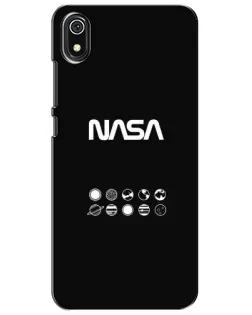 Чехол для Xiaomi Redmi 7A с картинкой «NASA — технический принт»