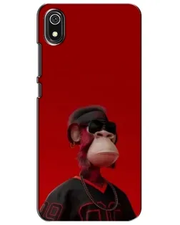 Чохол для Xiaomi Redmi 7A з картинкою «Bored Ape в червоному»