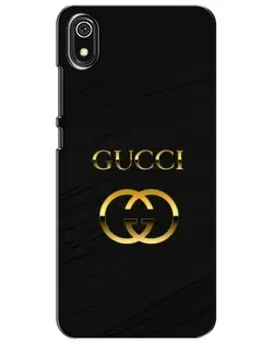 Чохол для Xiaomi Redmi 7A з картинкою «Золотий логотип Gucci»