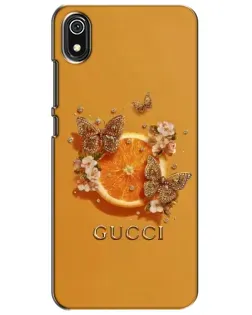 Чохол для Xiaomi Redmi 7A з картинкою «Gucci — золоті метелики»
