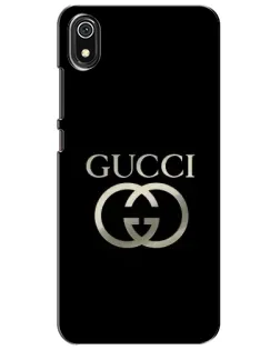 Чохол для Xiaomi Redmi 7A з картинкою «Gucci — золото на чорному»