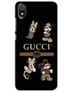 Чохол для Xiaomi Redmi 7A з картинкою «Gucci — герої Disney та монограма»