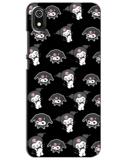 Чохол для Xiaomi Redmi 7A з картинкою «Чорний паттерн Kuromi»