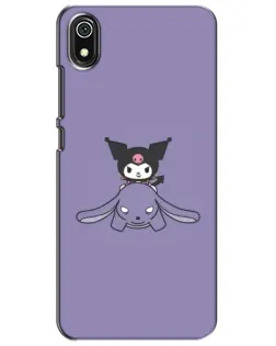 Чохол для Xiaomi Redmi 7A з картинкою «Kuromi на ліловому фоні»