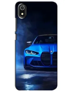 Чехол для Xiaomi Redmi 7A с картинкой «Голубая BMW M4»