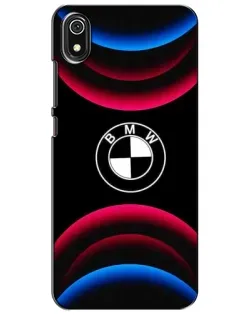 Чехол для Xiaomi Redmi 7A с картинкой «Логотип BMW и неоновые дуги»