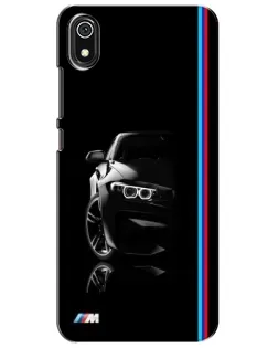 Чехол для Xiaomi Redmi 7A с картинкой «Силуэт BMW в темноте»