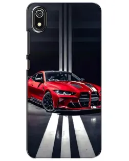 Чехол для Xiaomi Redmi 7A с картинкой «Красная BMW на дороге»