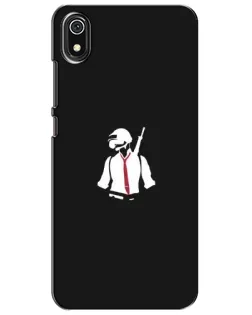 Чехол для Xiaomi Redmi 7A с картинкой «PUBG — силуэт воина»