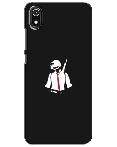 Чехол для Xiaomi Redmi 7A с картинкой «PUBG — силуэт воина»