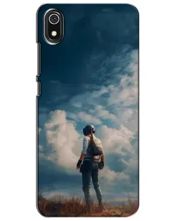 Чехол для Xiaomi Redmi 7A с картинкой «Герой PUBG на скале»