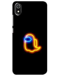 Чехол для Xiaomi Redmi 7A с картинкой «Among Us неоновое сияние»