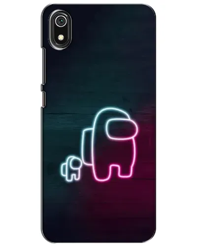 Чехол для Xiaomi Redmi 7A с картинкой «Among Us неон-арт»