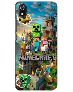Чехол для Xiaomi Redmi 7A с картинкой «Замок Minecraft»