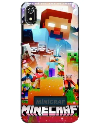 Чехол для Xiaomi Redmi 7A с картинкой «Minecraft герои игры»