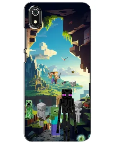 Чехол для Xiaomi Redmi 7A с картинкой «Эндермен в лесу»