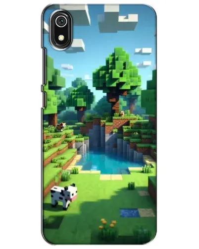 Чехол для Xiaomi Redmi 7A с картинкой «Minecraft летний день»
