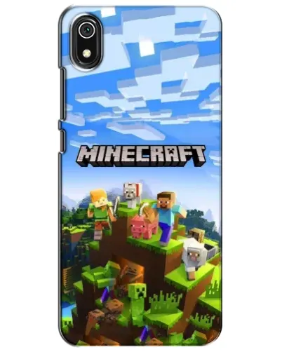 Чехол для Xiaomi Redmi 7A с картинкой «Minecraft классический мир»