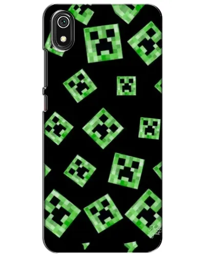 Чехол для Xiaomi Redmi 7A с картинкой «Паттерн с криперами»