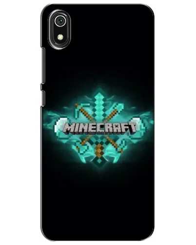 Чехол для Xiaomi Redmi 7A с картинкой «Minecraft Diamond лого»