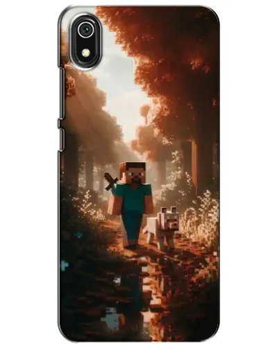 Чехол для Xiaomi Redmi 7A с картинкой «Стив в лесу»