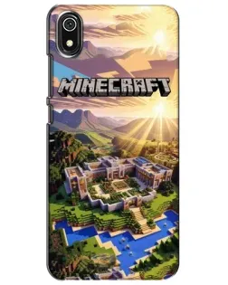 Чехол для Xiaomi Redmi 7A с картинкой «Minecraft панорама»